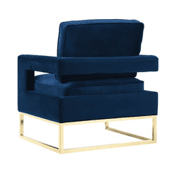 Avery Navy Velvet Chair