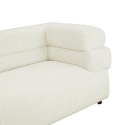 Elsa Cream Vegan Shearling Sofa