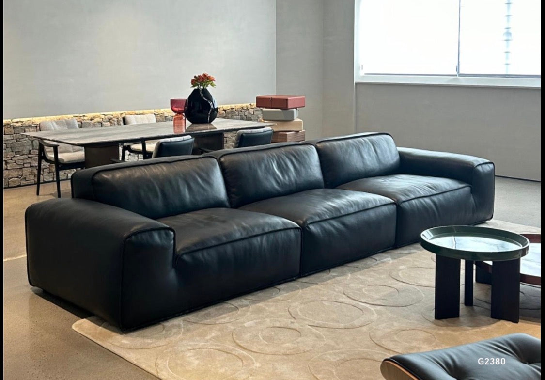 Luxury full leather sofa