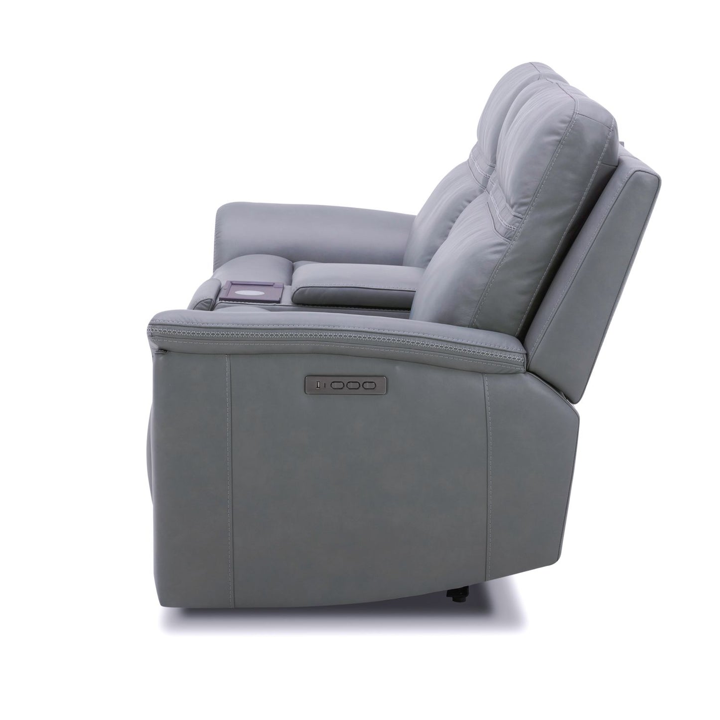 Cooper Loveseat w/Console P3 & ZG - Blue Gray