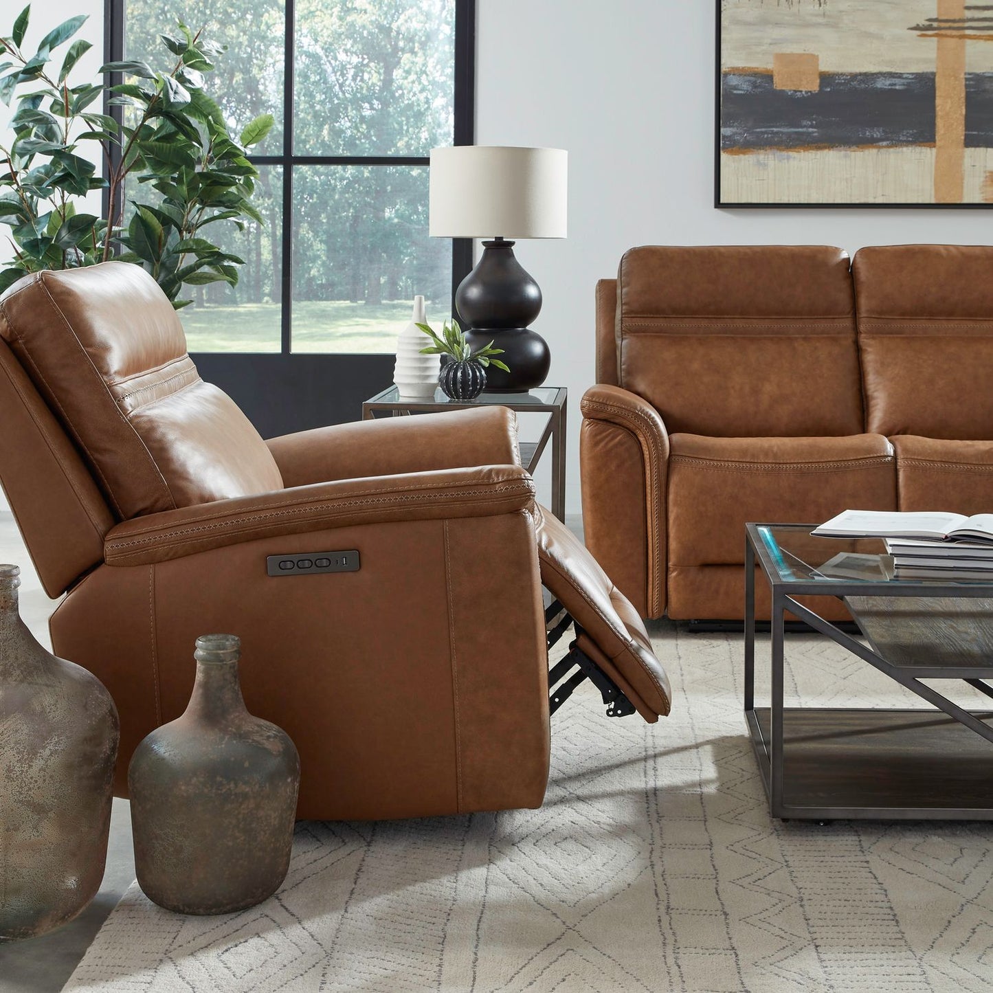 Cooper SG Recliner P3 - Camel