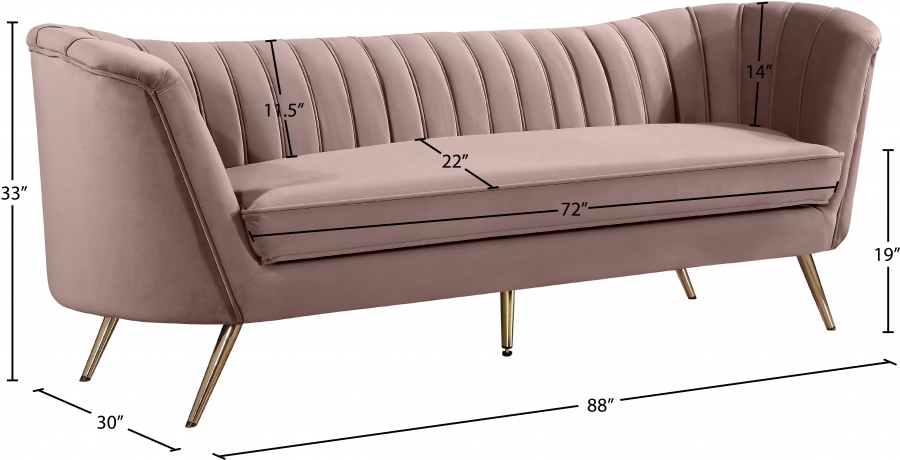 Margo Pink Sofa