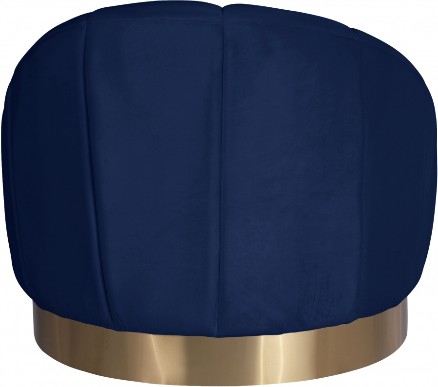 Shelly Velvet Upholstered Chair Navy