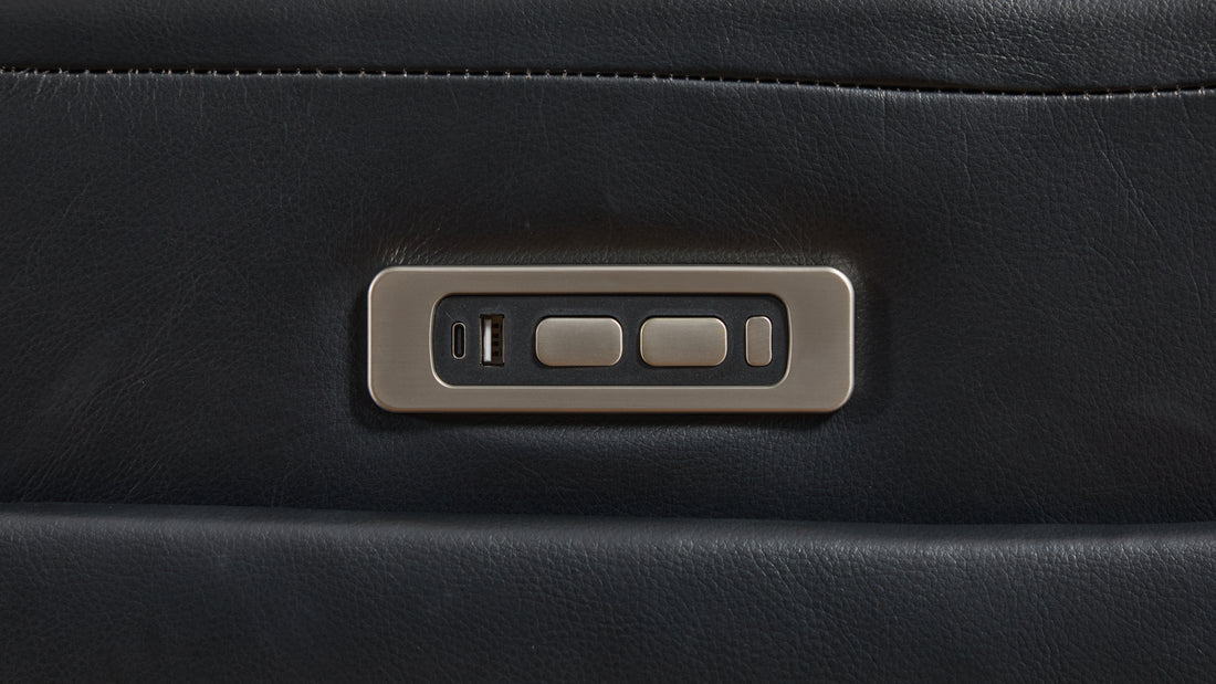 Divani Power Reclining Sectional (Black)