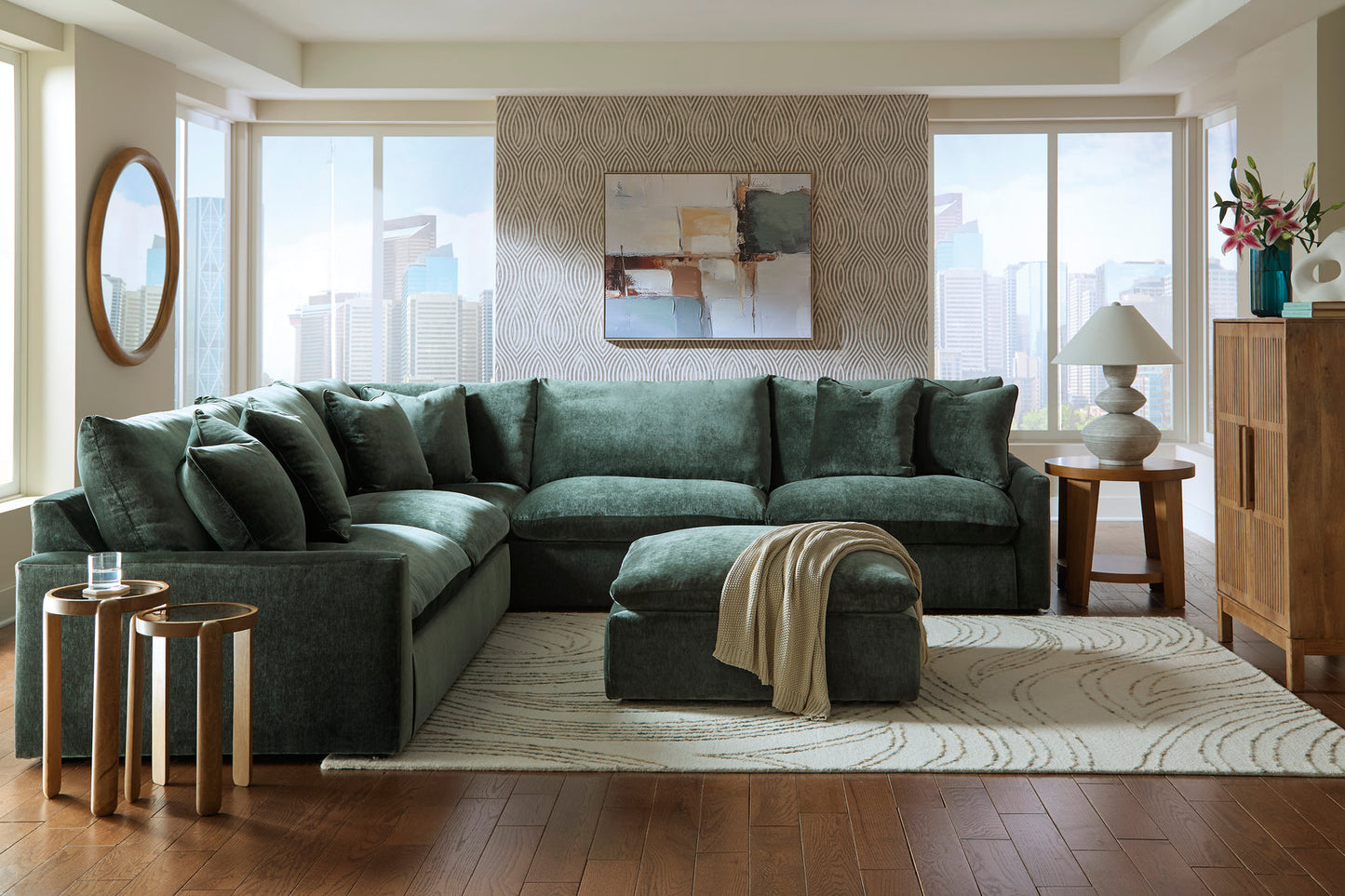 Carriage Collection sectional Green