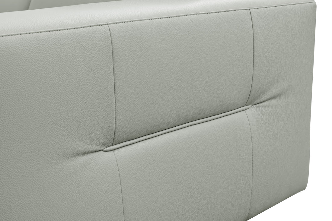 Noel Italian Leather/Match Power Reclining Sectional with Chaise