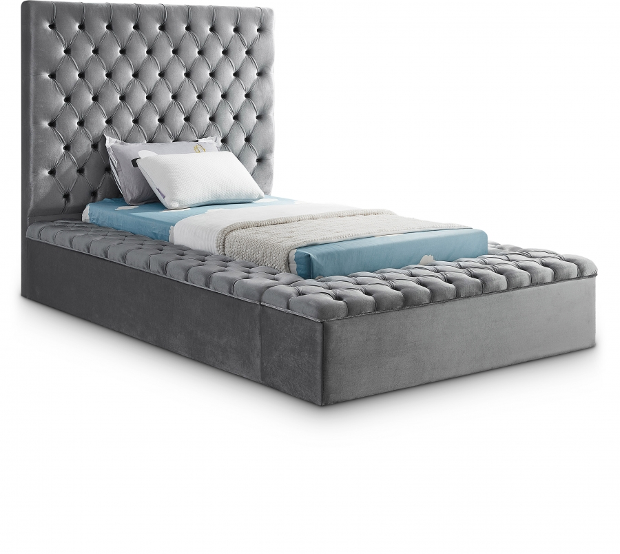 Bliss Velvet twin Bed