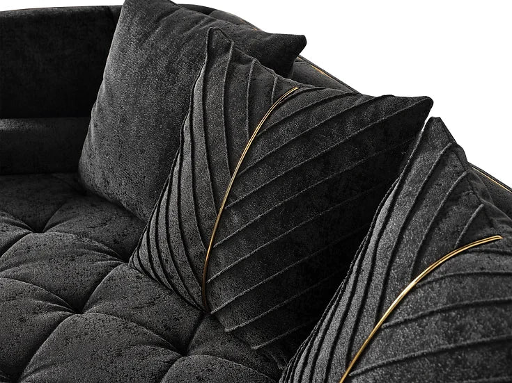 ELIT CHARCOAL 2 sofas