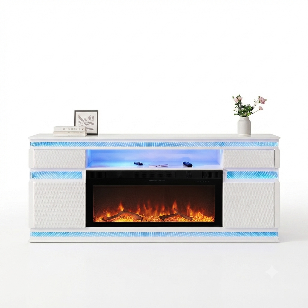 A-Wo36 TV Stand Media console white