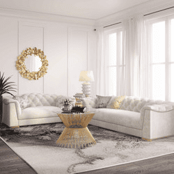 Farah Cream Velvet Sofa By Inspire Me! Home Decor