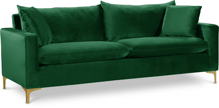 Naomi Green Velvet Sofa & Loveseat