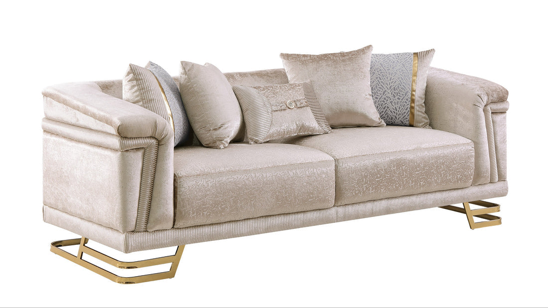 Amalfi Living room Set (Champagne)
