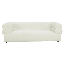 Elsa Cream Vegan Shearling Sofa