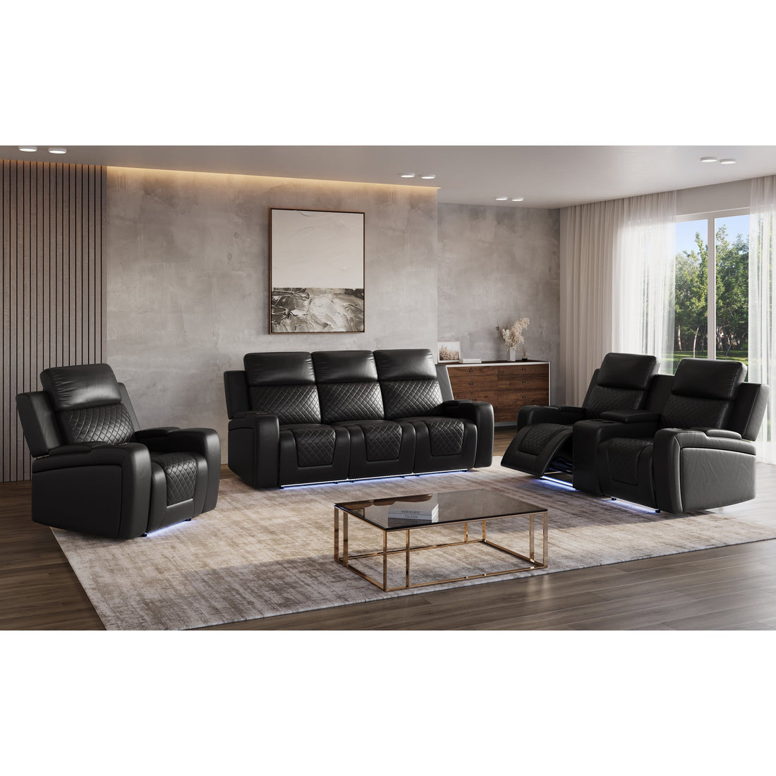 3pcs Bomer Power Reclining Set (Copy)