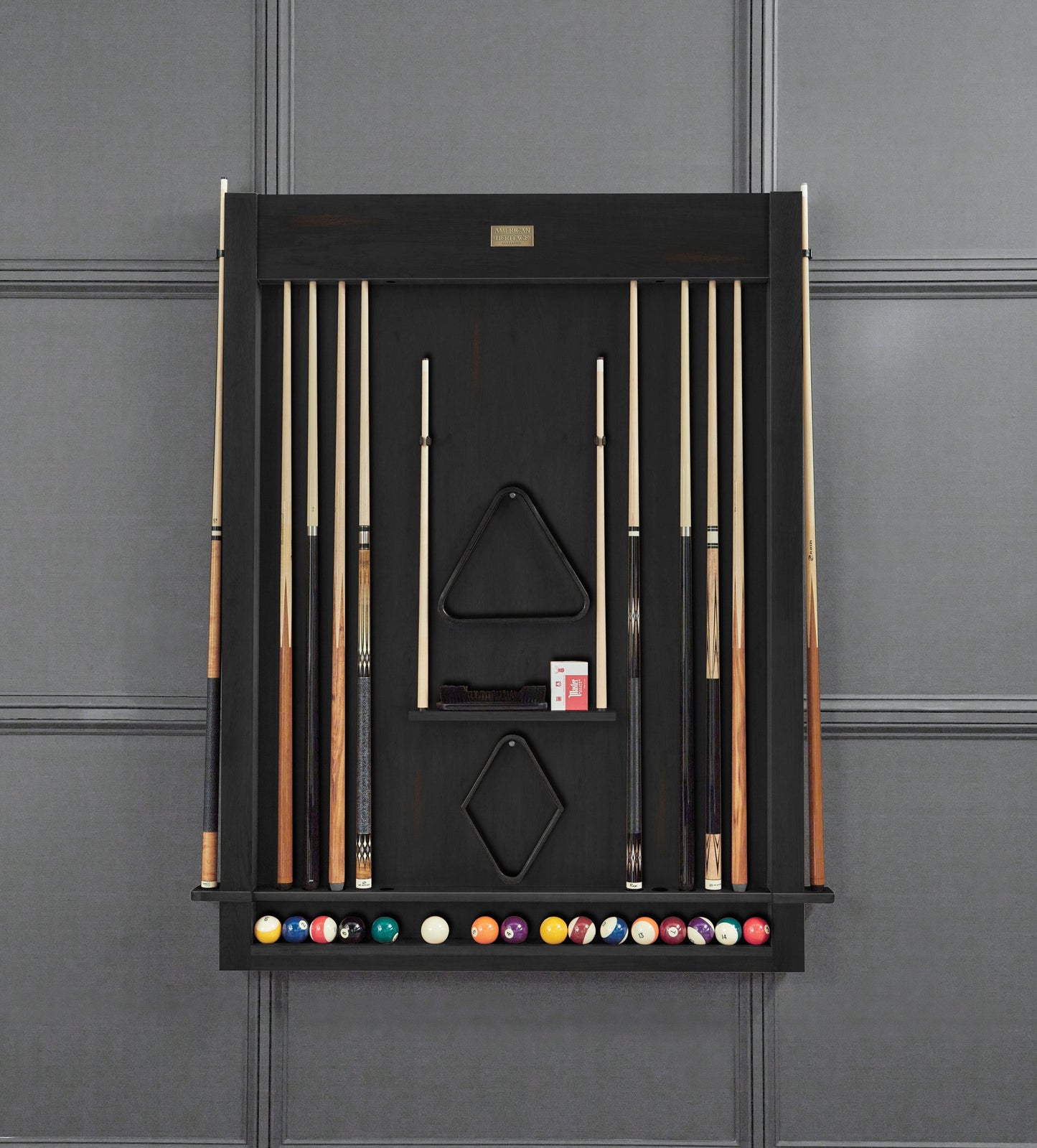 American Heritage® Alta 8’ Pool Table, Peppercorn
