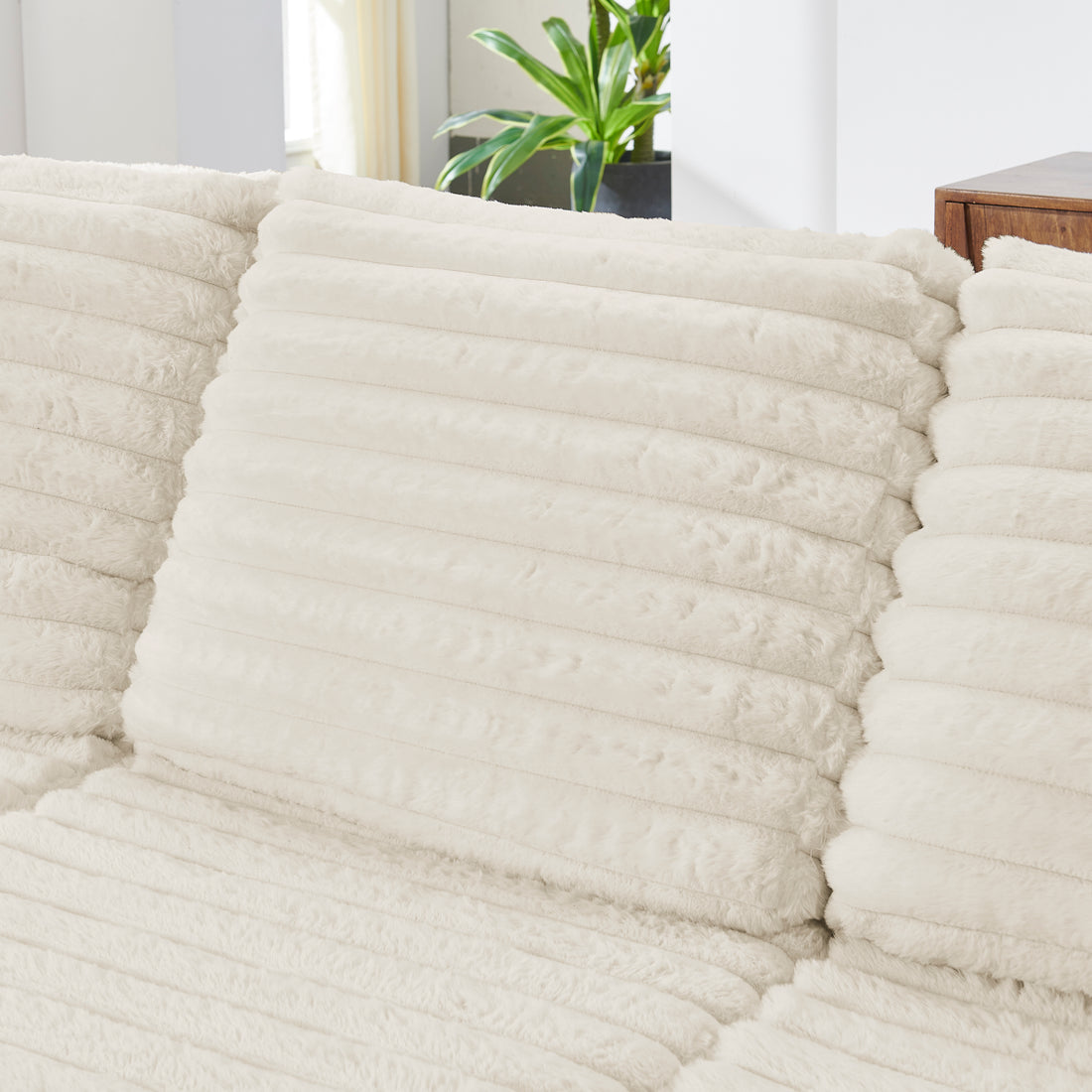Nuve Compressed sectional (Cream)