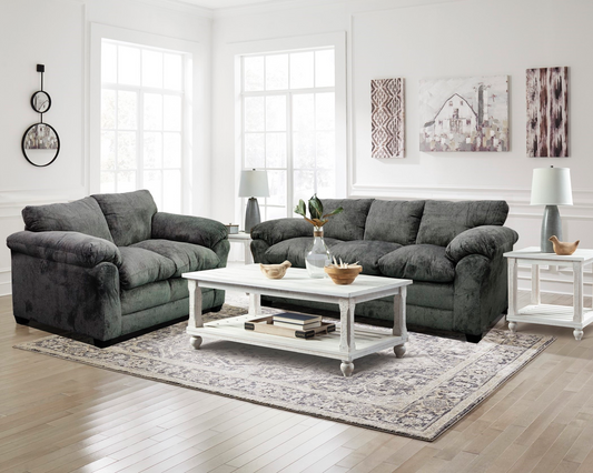 2pcs Kennedy Gray Living Room Set