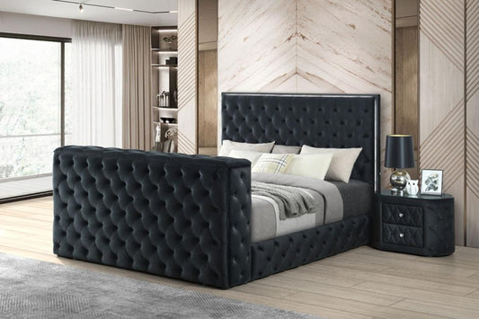 Diane – Bed / footboard fireplace display