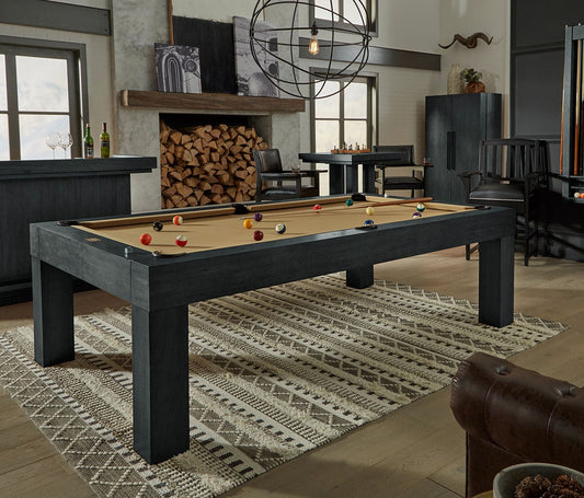 American Heritage® Alta 8’ Pool Table, Black Ash