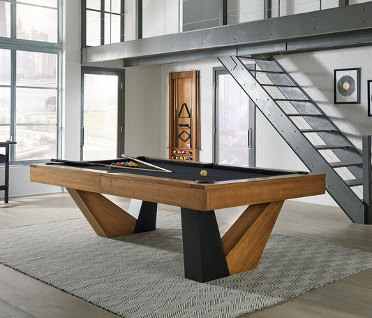 American Heritage® Annex 8’ Pool Table, Brushed Walnut