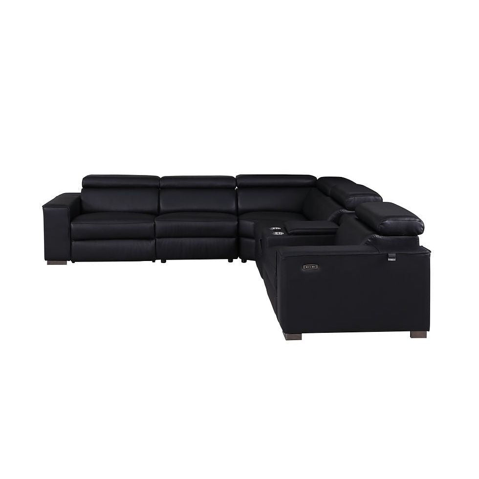 Picasso 6Pc Motion Sectional In Black