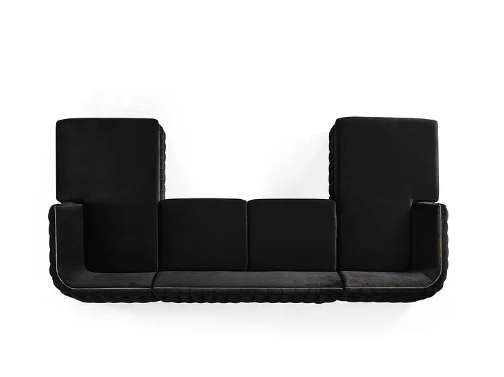 Sicilya Sectional (Black)