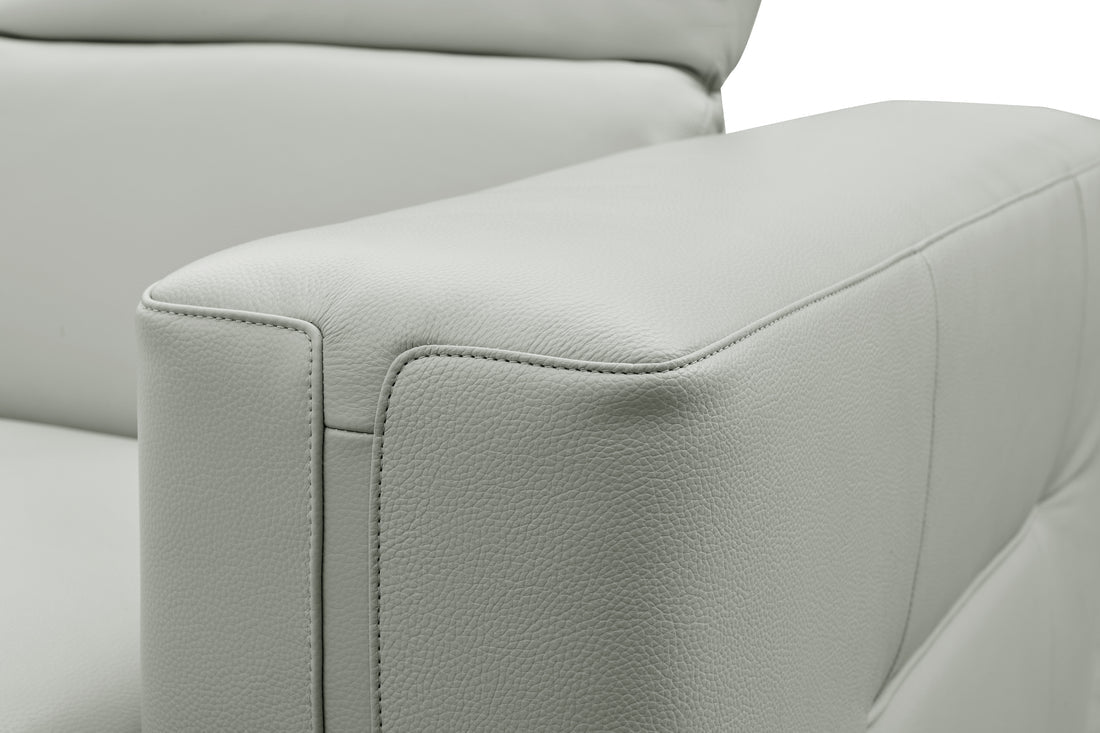 Noel Italian Leather/Match Power Reclining Sectional with Chaise