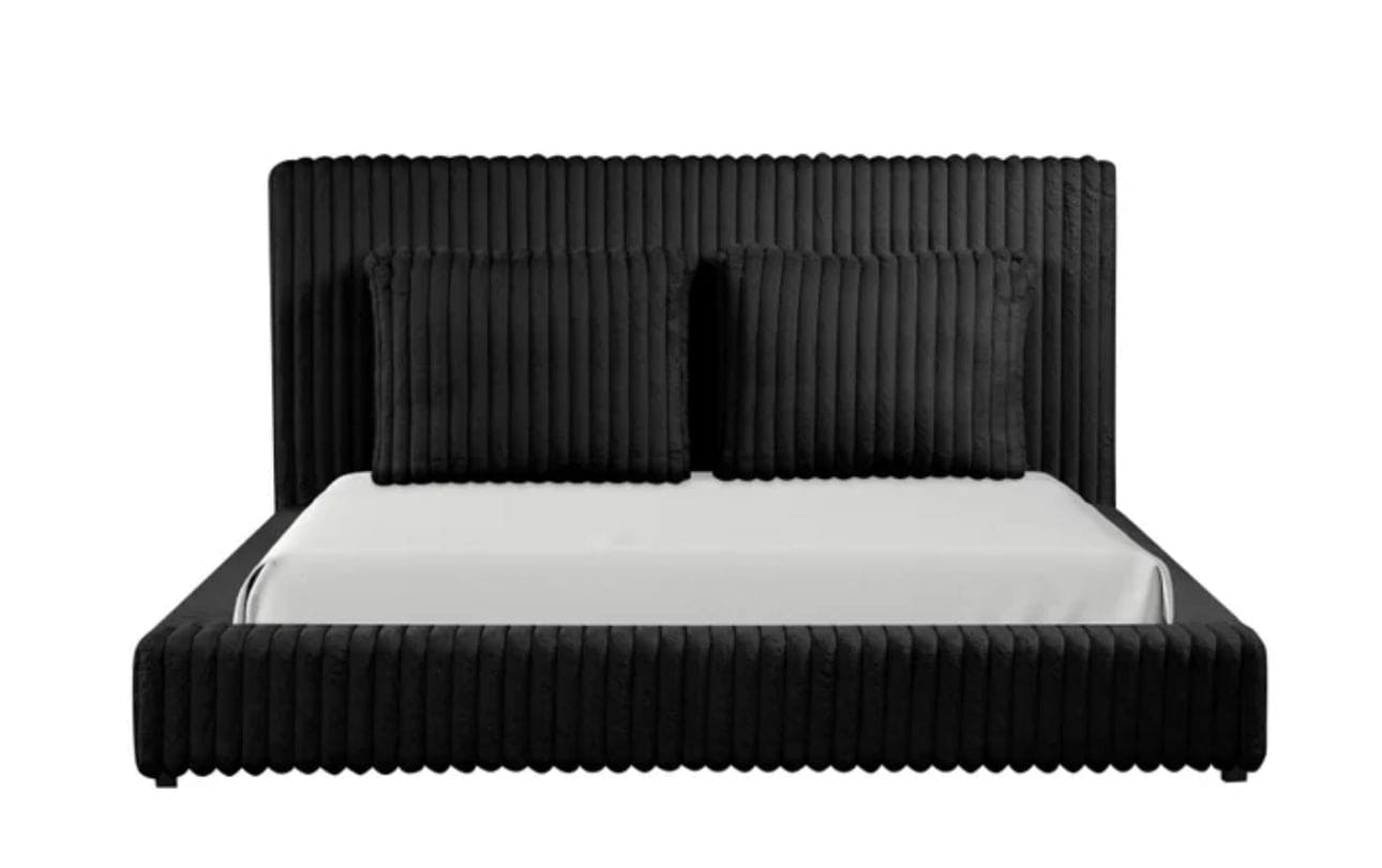 Lauren Black Platform Bed - Queen, King **NEW ARRIVAL**