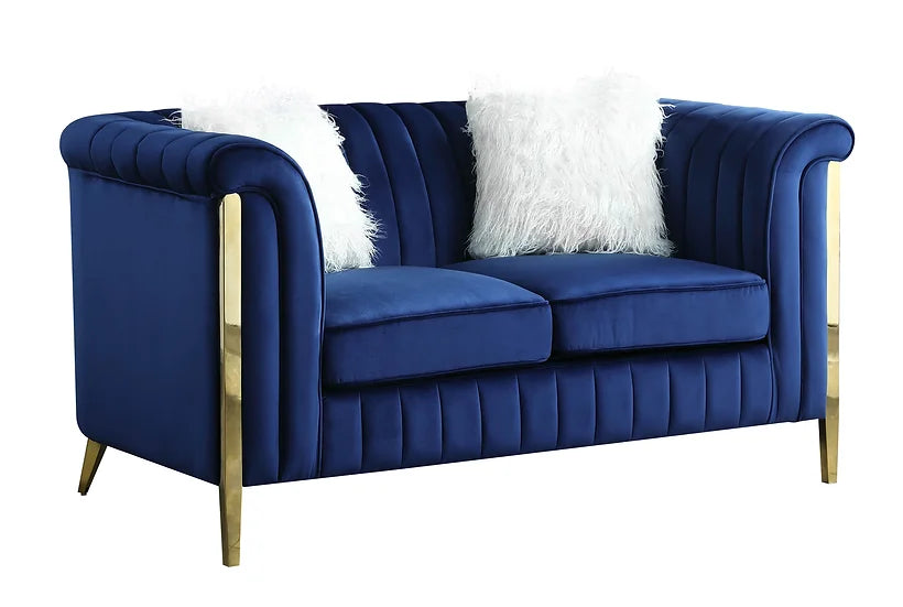 FARA BLUE SOFA & LOVESEAT