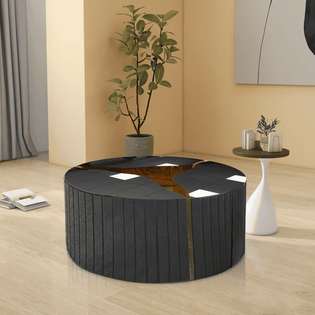 Coffee Table (BLACK GLASS)