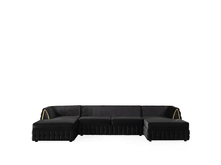 Sicilya Sectional (Black)