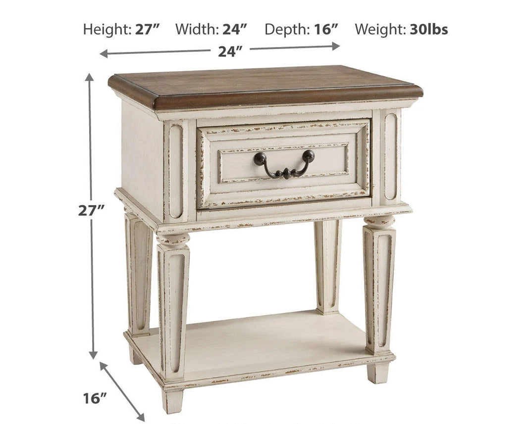 Realyn 24" 1 Drawer Nightstand