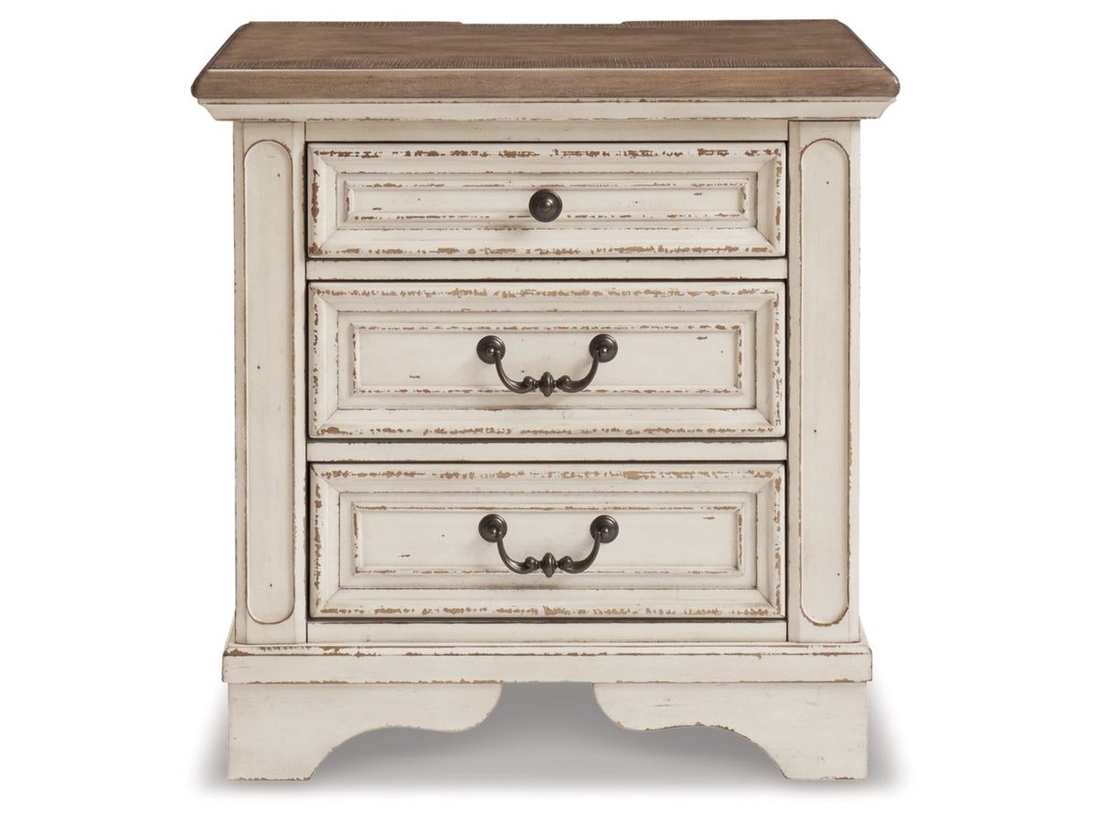 Realyn 27" 3 Drawer Charging Nightstand