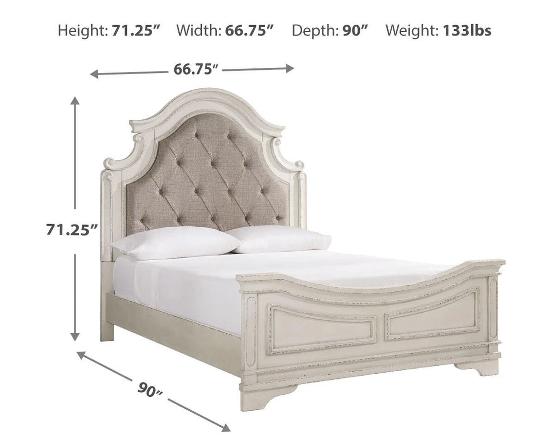 Realyn Queen Upholstered Panel Bed