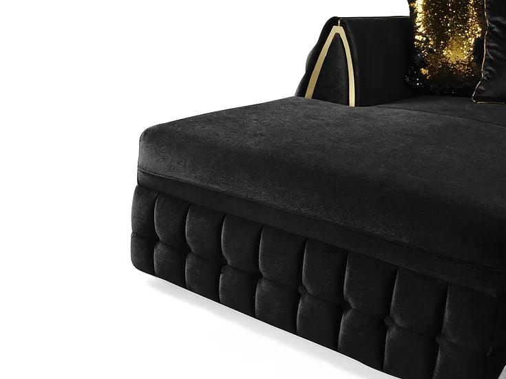 Sicilya Sectional (Black)