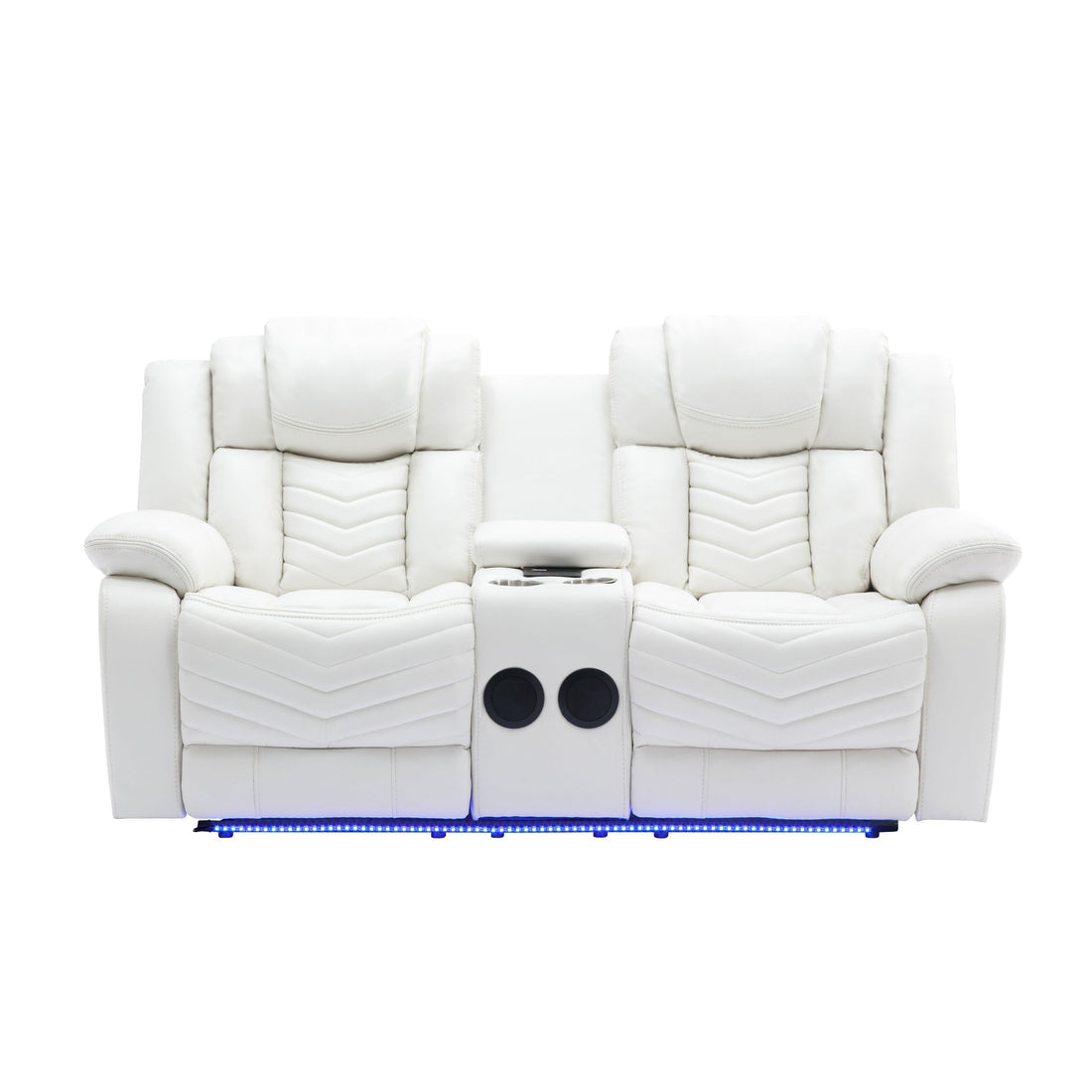 Lucky 3Pcs Reclining Set, LED, Bluetooth, Speakers White