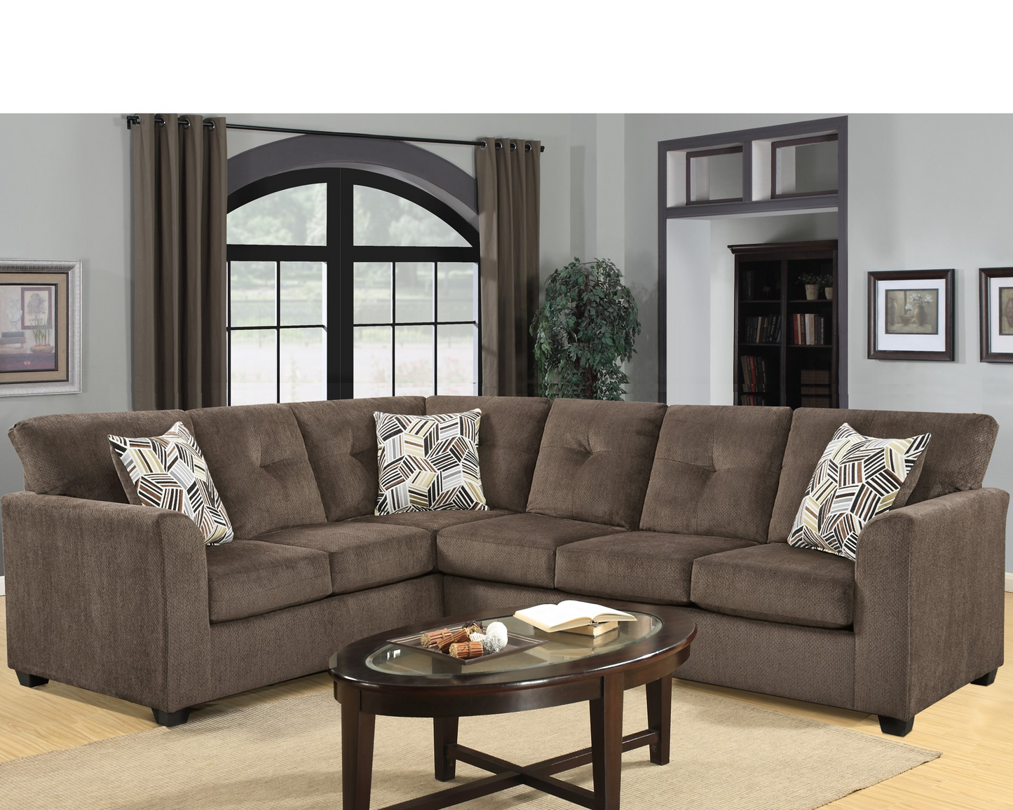 3000 Kennedy Chocolate Sectional