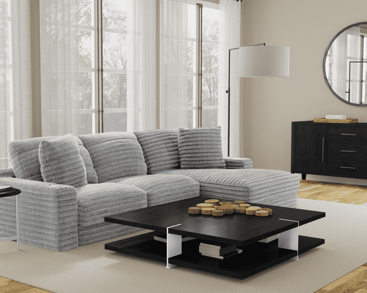 3045 Comfy Oyster Sectional Right Chaise