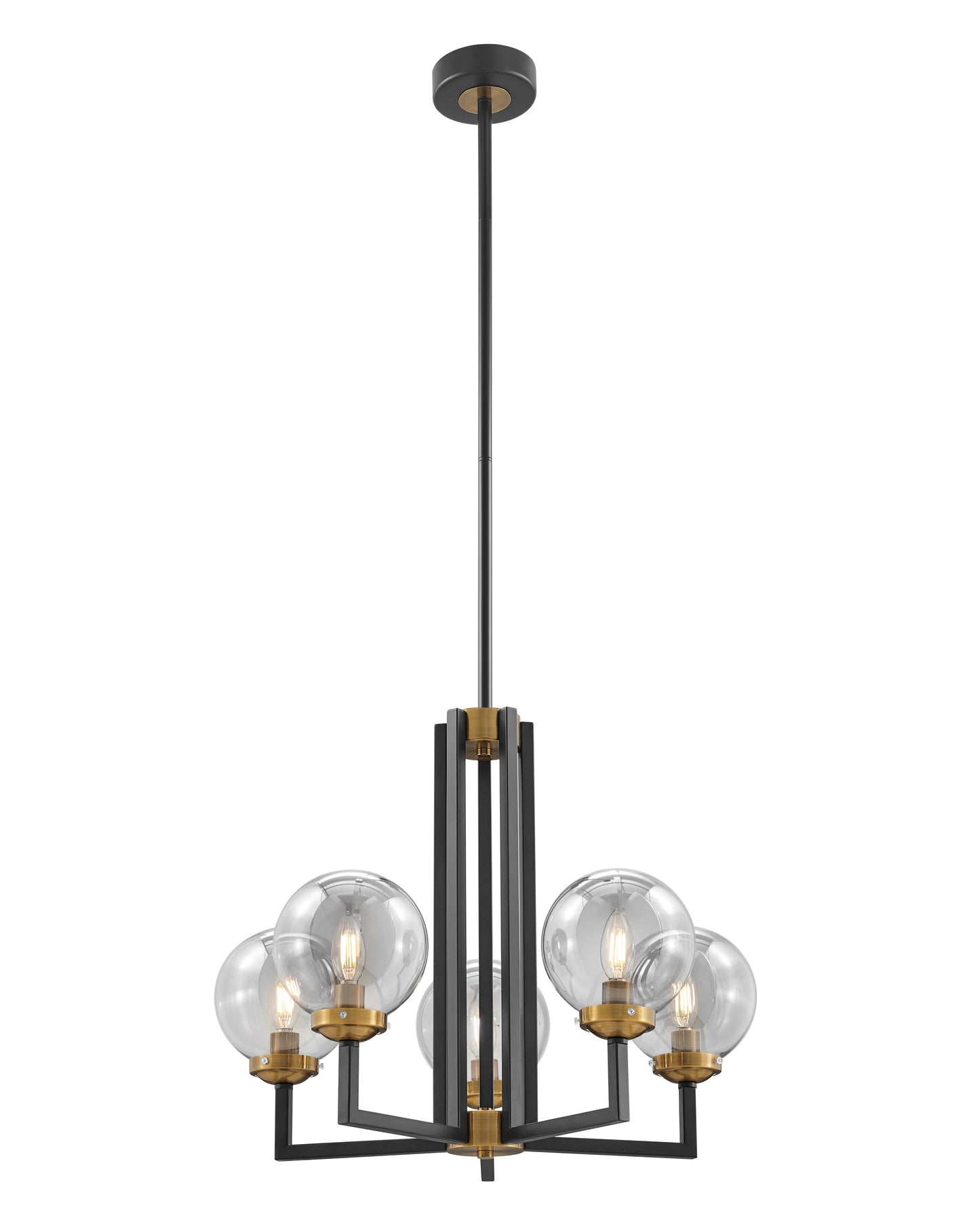 MONACHOPSIS SMALL CHANDELIER // GOLD AND BLACK