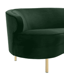 Baila Forest Green Velvet Sofa