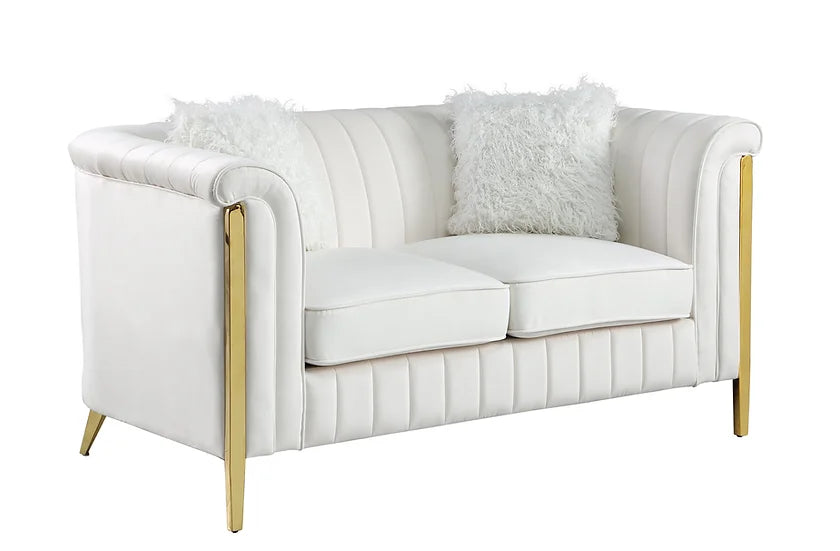 FARA CREAM SOFA & LOVESEAT