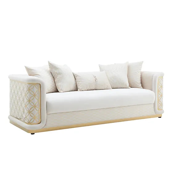 RIYA CREAM SOFA SET