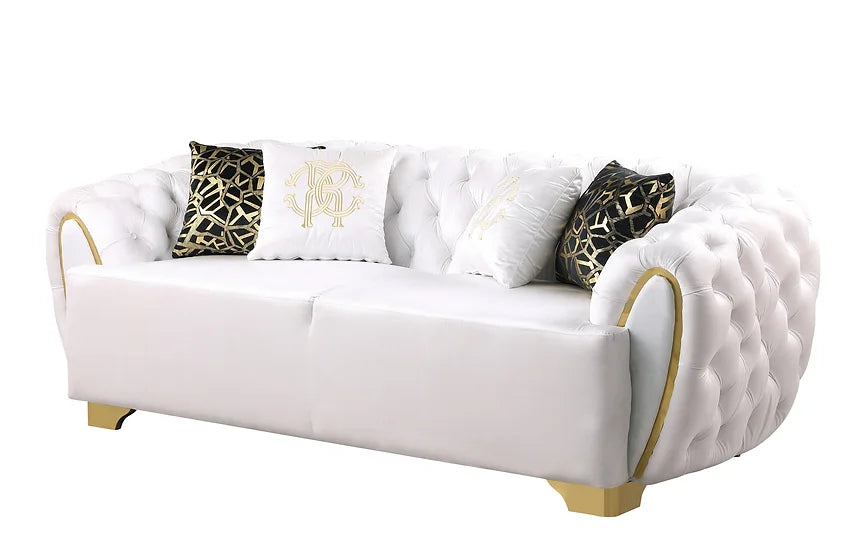 MILA WHITE SOFA SET