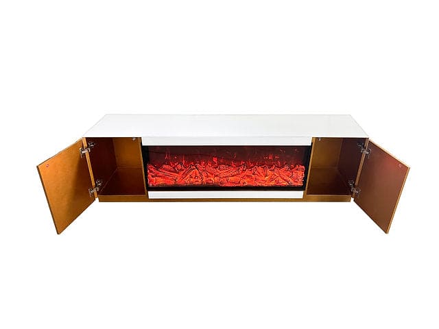 ROSA TV STAND WHITE/GOLD