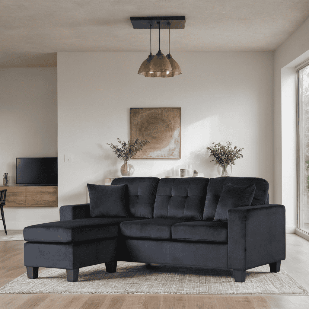 Cris Black - Reversible Sectional