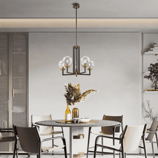 MONACHOPSIS SMALL CHANDELIER // GOLD AND BLACK