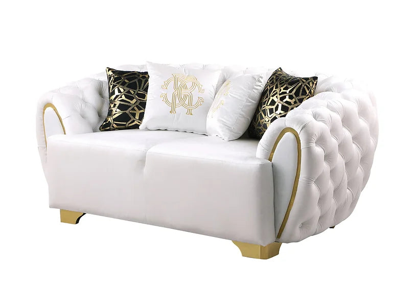 MILA WHITE SOFA SET