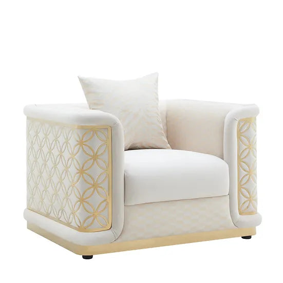 RIYA CREAM SOFA SET