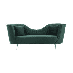 Eva Forest Green Velvet Sofa