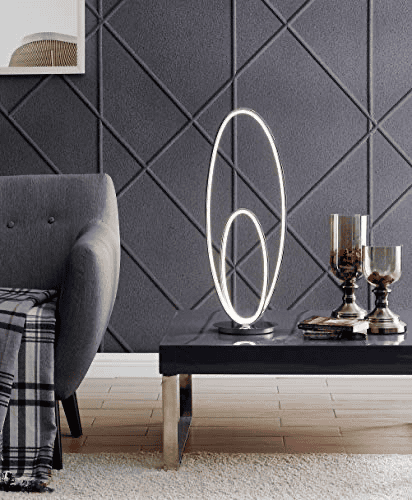 MILAN CHROME TABLE LAMP // LED STRIP & TOUCH DIMMER